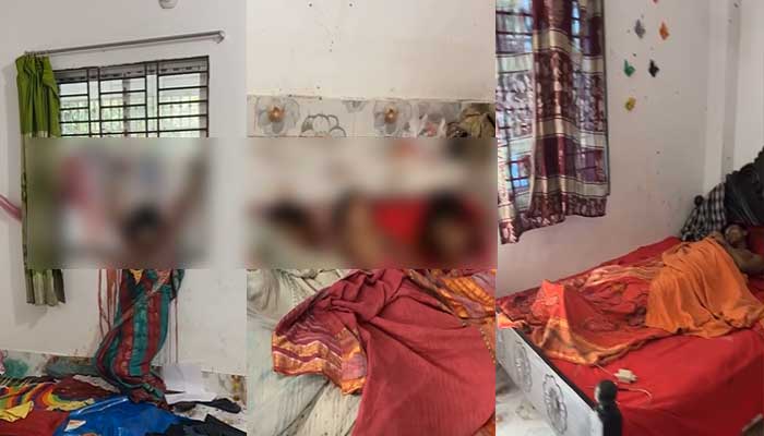 গাজীপুরে একই পরিবারের ৫ জনকে জবাই করে হত্যা