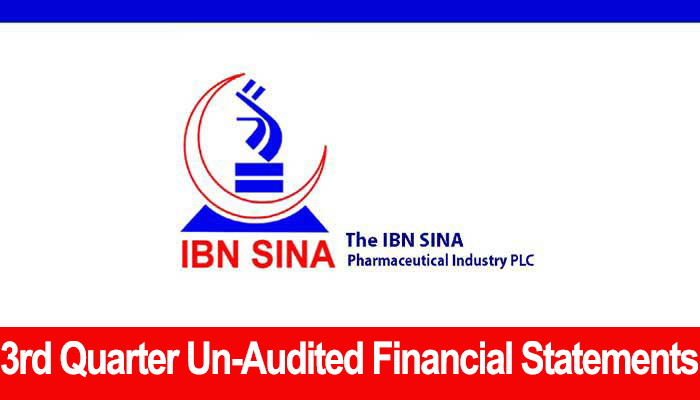 3rd Quarter Un-Audited Financial Statements of The IBN SINA Pharmaceutical PLC